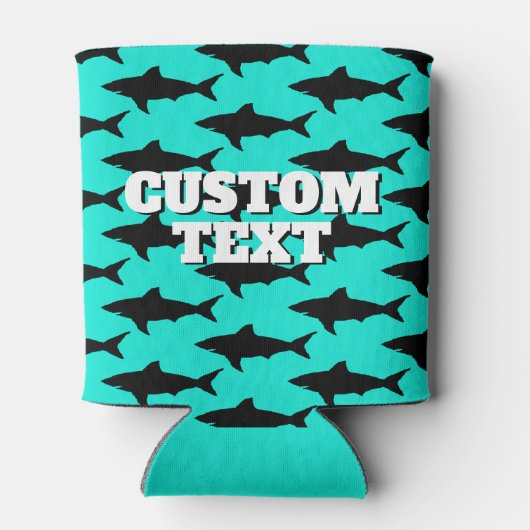 シャークカスタムシルエットで夏は涼しい 缶クーラー (裏面)