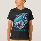 シャークカッコいいギーク Tシャツ (正面)
