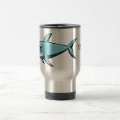 シャークカッコいい名前をカスタムするマグ トラベルマグ (中央)