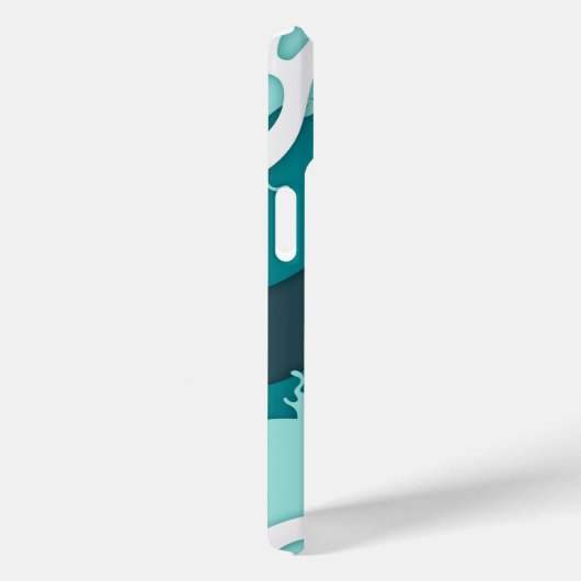 シャークカッコいい抽象芸術アートモノグラム Case-Mate iPhoneケース (裏面 / 右)