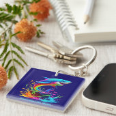 シャークカラフルスプラッシュ キーホルダー (正面右)