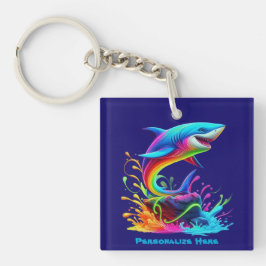 シャークカラフルスプラッシュ キーホルダー