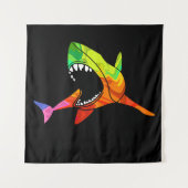 シャークカラフル タペストリー (正面)