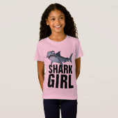シャークガールキッズTシャツ Tシャツ (正面フル)