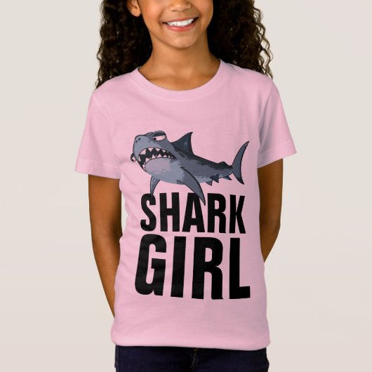 シャークガールキッズTシャツ Tシャツ (正面)