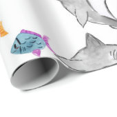 シャークキッドテーマ包装紙 ラッピングペーパー (ロールコーナー)