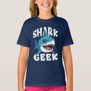シャークギーク – シャーク好きのかわいいデザイン Tシャツ