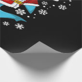 シャーククリスマスギフト少年たちキッズサンタシャルマスクリスマス ラッピングペーパー (角)