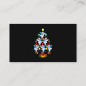 シャーククリスマスツリーオーナメントサンタおもしろいクリスマスPa エンクロージャーカード (正面)