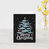 シャーククリスマスツリーシャーククリスマスツリーメリードグマ カード (黄色い花)