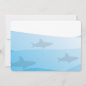 シャーククリスマスパーティーホリデー招待状 招待状 (裏面)