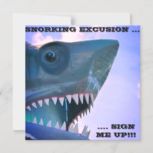 シャーククルーズドアマグネット マグネット招待状 (正面)