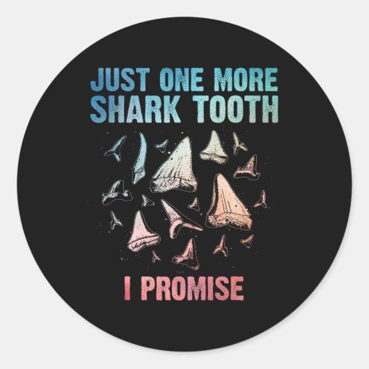 シャーククールティースアート女子メ男性へガロドン歯 ラウンドシール (正面)