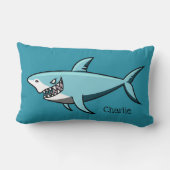 シャーククール名前をカスタムする装飾用クッション ランバークッション (裏面)