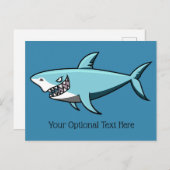 シャーククール文字カスタムはがき ポストカード (正面/裏面)