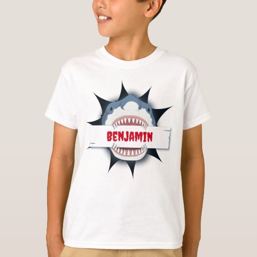 シャーククール漫画 Tシャツ (正面)