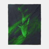 シャークグリーン 50 x 60 フリースブランケット (正面)
