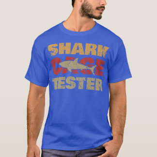 シャークケージテスターおもしろいシャーク恋人海野生動物 Tシャツ