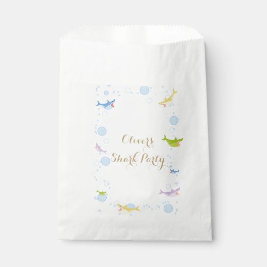 シャークサマーパーティースプラッシュ誕生日バッシュ フェイバーバッグ (正面)