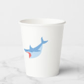 シャークサマーパーティースプラッシュ誕生日バッシュ 紙コップ (裏面)