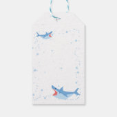 シャークサマーパーティースプラッシュ誕生日Bash Thank You ギフトタグ (裏面)