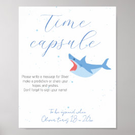 シャークサマーパーティープールと誕生日タイムカプセル ポスター