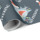 シャークサンタのピーク海軍クリスマスホリデー ラッピングペーパー (ロールコーナー)