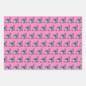 シャークサンタハットクリスマスプレゼント ラッピングペーパーシート (正面3)