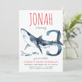 シャークサード誕生日招待状 招待状 (スタンド正面)