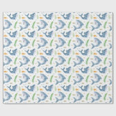 シャークザシーホワイトギフトラッピング紙 ラッピングペーパー (フラット)