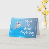 シャークザヘラルドエンジェルス歌うクリスマスホリデー カード (黄色い花)