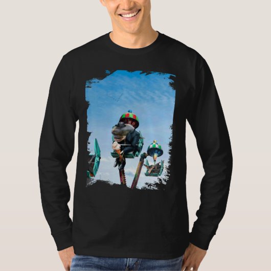 シャークシャークギャングスターボス観覧車アイスクリーム Tシャツ (正面)