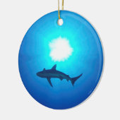 シャークシルエット セラミックオーナメント (左)