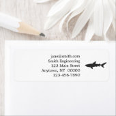 シャークシルエット – 背景色を選択 ラベル (インサイチュ)