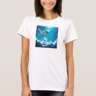 シャークシーガルバイフアンカバナ Tシャツ