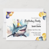 シャークシーライフ水族館お祝い誕生会 招待状 (正面)