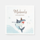 シャークジョーソーム招待状 スタンダードカクテルナプキン (正面)