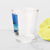 シャークスイミングブルー海水 ショットグラス (右)