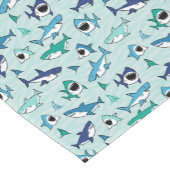 シャークスバースデーパーティーブルーテーブルランナー ショートテーブルランナー (コーナー)