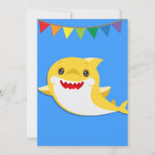 シャークスブルー海誕生日サンキュー サンキューカード (裏面)