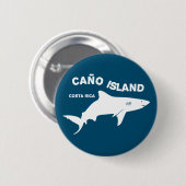 シャークダイビングカニョ島 – コスタリカ 缶バッジ (正面&裏面)