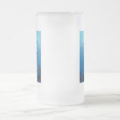 シャークダイビングスキューバダイバー フロストグラスビールジョッキ (中央)