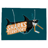 シャークテリトリ – ラージ抱き枕 ラージペーパーバッグ (裏面)