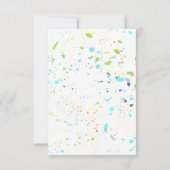 シャークテーマフィナスタティックキッズバレンタイン カード (裏面)