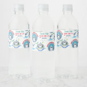 シャークテーマフィンタスティック子供の誕生日 ペットボトルラベル (ボトル)