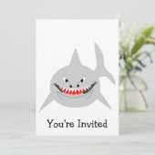 シャークデザイン任意大事な行事 招待状 (スタンド正面)