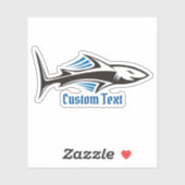 シャークトライバルアイコン1 シール (シート)