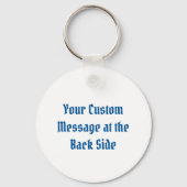 シャークトライバルアイコン1 Keychain キーホルダー (裏面)