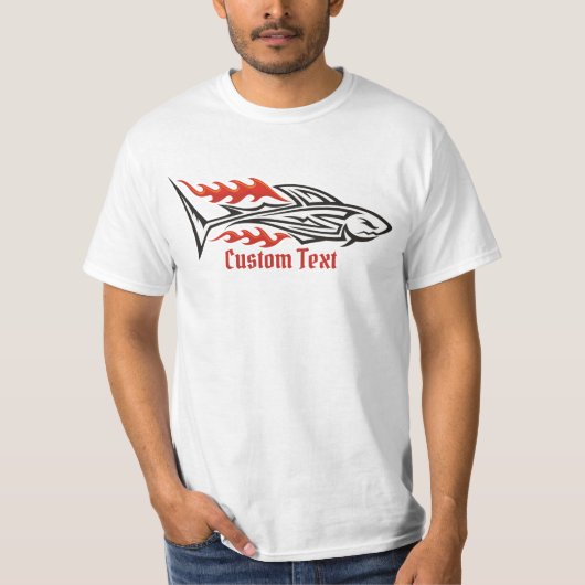 シャークトライバルアイコン2 Tシャツ (正面)