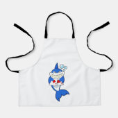 シャークトランプのポーカーでトランプのポーカーカード エプロン (正面)